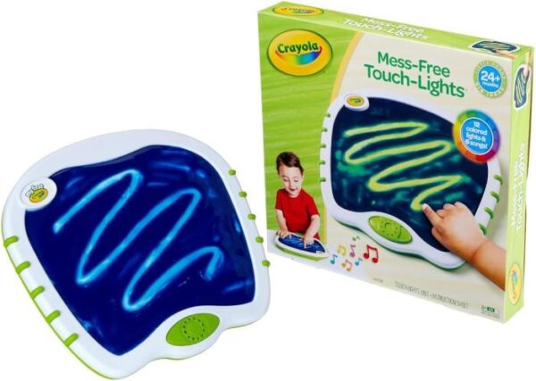 Crayola mess-free Touch Lights doodle pad. The perfect sensory toy for toddlers.