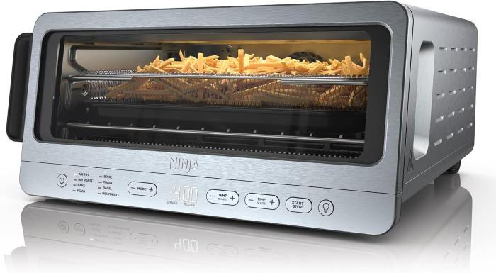 A Ninja air fryer and toaster oven that cooks food to perfection.