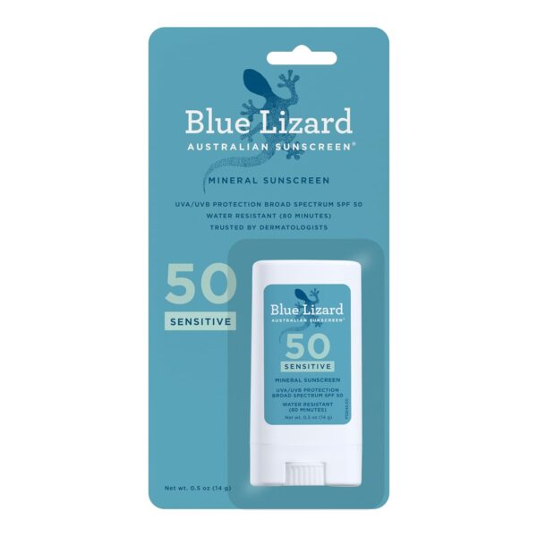 Blue Lizard sunscreen stick with SPF 50+ 